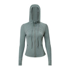 Mysterious green df hooded jacket / 2/s code