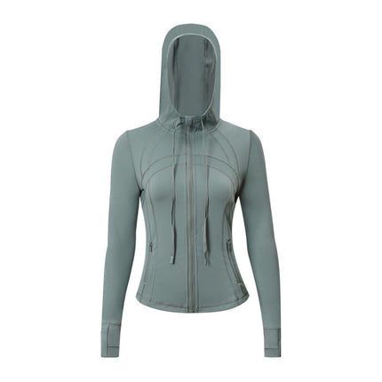 Lulu Original Label Define Yoga Wear Hooded Jacket Jacket Top Breathable Sports Fitness Wear Spring & Fall Women's