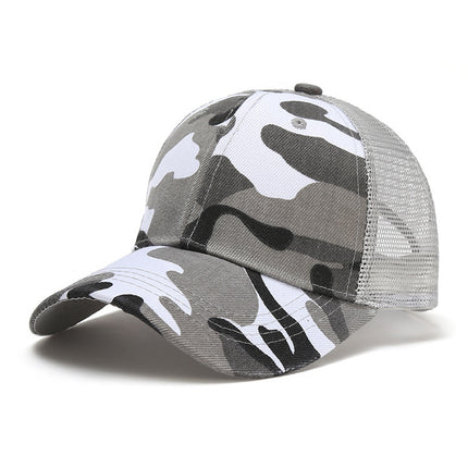 High Quality Baseball Cap Men and Women CS Hat Sunscreen Sun Hat Summer Camp Hat Student Military Training Camouflage Hat