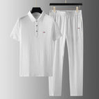 White [top + pants] two-piece set / M