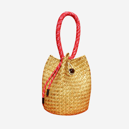 Cross-Border New Woven Bag Women's Large-Capacity Seaside Vacation Beach Bag Korean Style Foreign Style Versatile Portable Shoulder Bag