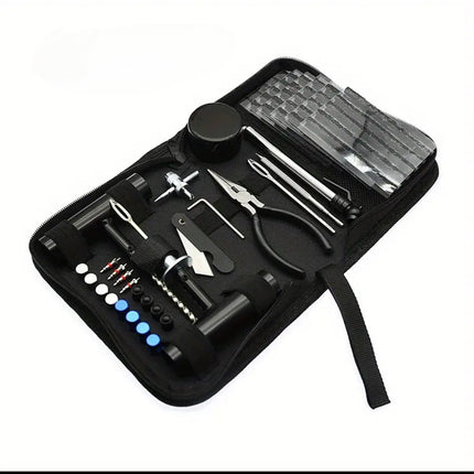 Amazon Hot Sale 57 Piece Tire Repair Tool Kit Metal Tools Car Motorcycle Vacuum Tire Household