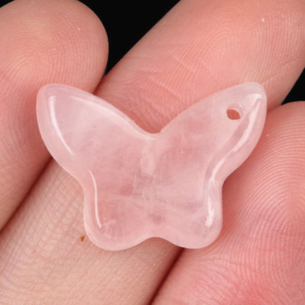 Natural Crystal Agate Stone Butterfly Pendant DIY Natural Stone Butterfly Bracelet Necklace Pendant Jewelry Accessories