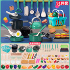 Green kitchen 91-piece set
