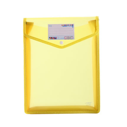 A4 File Bag Snap-Type Inch Student Stationery Office File Document Classification