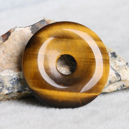 Couple's Pixiu Pendant Tiger Eye Stone Guanyin Buddha Guan Gong Ping An Buckle Pendant Yellow Tiger Eye Stone Pendant Supply Straight Hair
