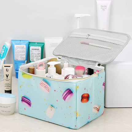 Red Tadpole Foldable Portable Cosmetic Case Storage Box Travel Large Capacity Cosmetic Bag Storage Bag Storage Box Home