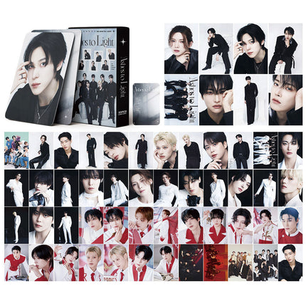 Korean Star 55 Boxed Small Cards Stray (g) I-Dle Ive Ateez Collection Lomo Cards Cross-Border