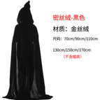Gold velvet cloak black / 70CM