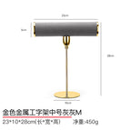Gold metal I-frame medium gray M