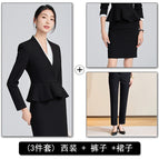 Black suit + pants + skirt / S