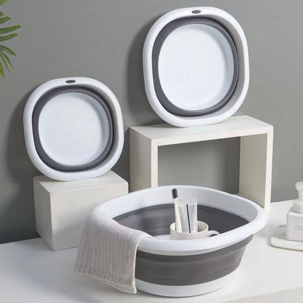 Portable Silicone Foldable Washbasin, Student Dormitory Footbath, Footbath, Multi-Purpose Folding Basin