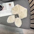 Leopard print buckle-beige