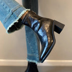 Black velvet heel height 6.5 / 34