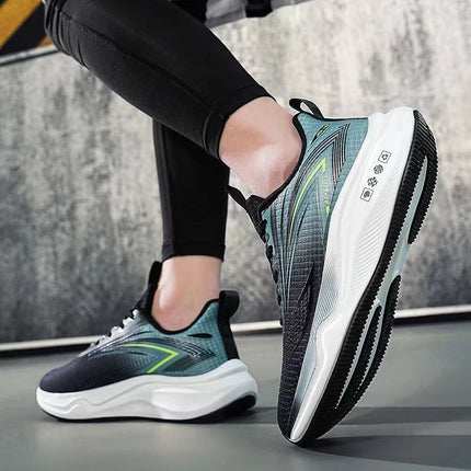 Cross-Border Autumn Running Shoes New Model for High School Entrance Examination Physical Test Ultra-Light Running Shoes Mesh Breathable Middle School Student Sports Shoes Men's Shoes