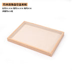 Bamboo Wood empty plate rice Velvet