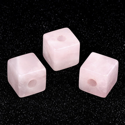 Amethyst Agate Semi-Precious Stone 16mm Hole Diameter 5mm Square Large Hole Loose Beads DIY Jewelry Accessories Wholesale