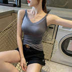 Smoke Grey [V-Neck Beauty Back Vest]] / 2XL (60.00 kg-65.50 kg