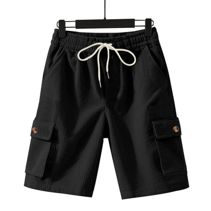 Cross-border Amazon American Outdoor Summer Men's Heavy Loose Casual Sports Corduroy Tooling Shorts