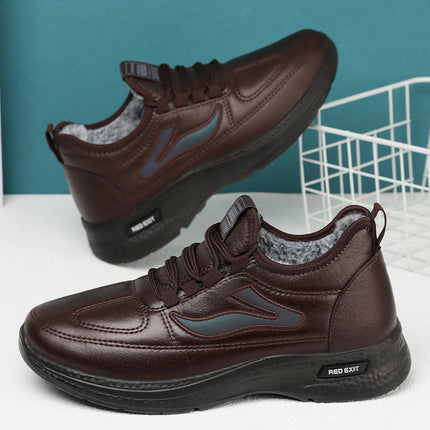 Men's Cotton Shoes for Autumn and Winter, Casual Men's Short Boots, Cross-Border, Fleece-Lined, Thickened, Warm Polyurethane Cotton Shoes, Soft-Soled Cotton Boots