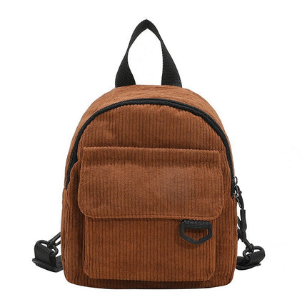 Wholesale/Mini Backpack ins Super Hot Cute OL Commuter Small Cosmetic Bag Striped Textured Student All-match Schoolbag