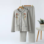 Gray embroidery / M