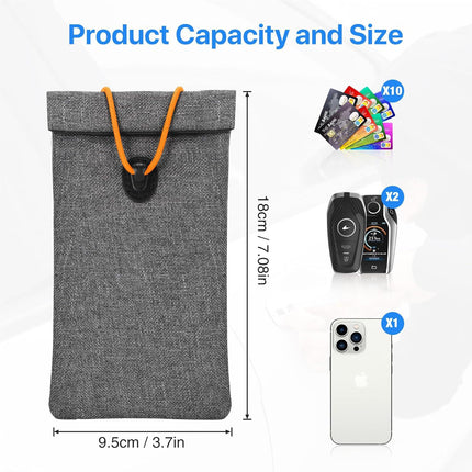 New Amazon cross-border folding car key Faraday bag RFID signal protection cage shielding signal anti-theft