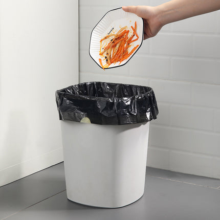 Household Drawstring Garbage Bag 5 Roll 75 Portable Black Hotel Cleaning Bag Kitchen Thickened Plastic Bag