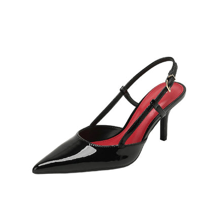 New Style Simple and Light Luxury European and American Style Fashionable Simple Stiletto High Heels Shallow Mouth Pointed Toe Slim Women's Casual Shoes