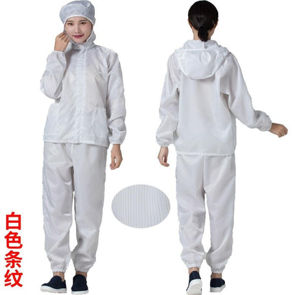 Static dust-free clothes overalls spray paint whole body one-piece suit blue men and women clean dust-proof clothes split washable