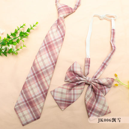 JK Uniform Accessories Tie-Free Collar Flower Suit Flat Horn Bow Tie Feather Root Small Collocation College Style Korean New Style