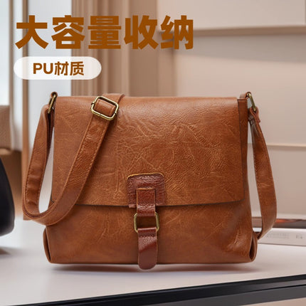 This Year's Trendy Bags Are New Models with Large Capacity, Stylish Texture, Fashionable Retro Shoulder Bags, Crossbody Bags, and Cross-Border Commuter Bags