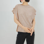 Khaki striped cold feeling / M