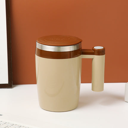 Electric Mixing Cup Lazy Water Cup Portable Electric Magnetic Rotating Automatic Coffee Cup Soybean Milk Cup Stainless Steel