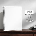 Solid color Milky White / 30 pages (can fit 60 sheets of paper)