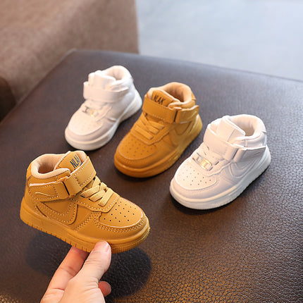 Middle help children's sneaker boys and girls casual board shoes 2024 autumn new non-slip baby shoes toddler shoes