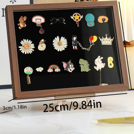 Badge Storage Box Wall Hanging Storage Metal Display Transparent Dustproof Medal Box Brooch Commemorative Medallion Box