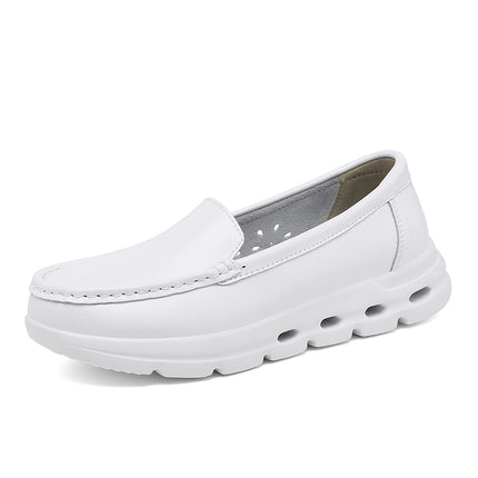 Nurse Shoes Women's Hole-In-The-Wall Soft Sole Breathable Non-Tiring Feet Hollow Summer Sandals Thick-Soled Air Cushion Medical Shoes
