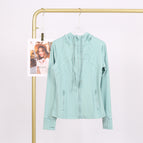 Crystal green hooded jacket / 10/XXL
