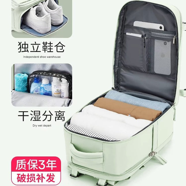 Cross-Border New Computer School Bag Multi-Functional Luggage Travel Short-Distance Business Trip Backpack Women's Large-Capacity Business Backpack