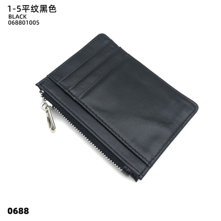 Double-sided Driver's License Multi-card Slot Genuine Leather Zipper Card Bag Top Layer Cowhide Men's Thickened Light Luxury Women's Small Coin Purse Case