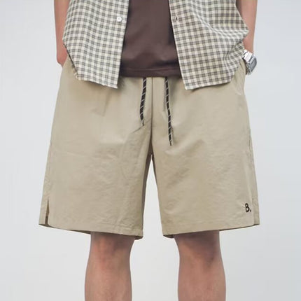 American Trendy Quick-Dry Breathable Men's Loose Straight Cargo Casual Shorts Summer Stylish Cool Thin Five-Point Shorts