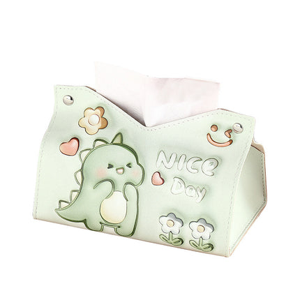 Cartoon Cute Tissue Box Home Living Room Paper Box Restaurant Multi-functional Storage Napkin Paper Box Car Paper Box