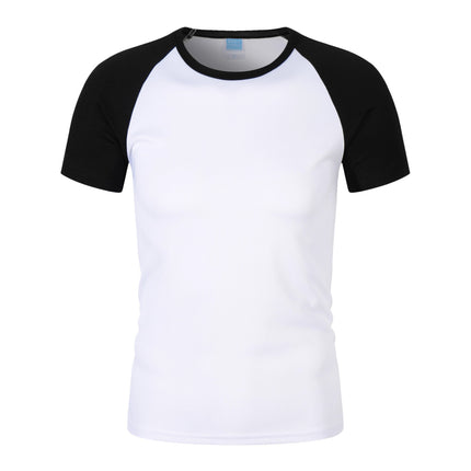 180G100D Quick-Drying Raglan Round Neck Summer Short-Sleeved T-Shirt Breathable Round Neck Sports Moisture-Absorbent New Outdoor