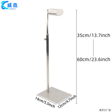 Cross-border Source Stainless Steel Display Hanging Bag Display Rack Women's Bag Rack Support Bag Rack Floor Adjustable Bag Rack