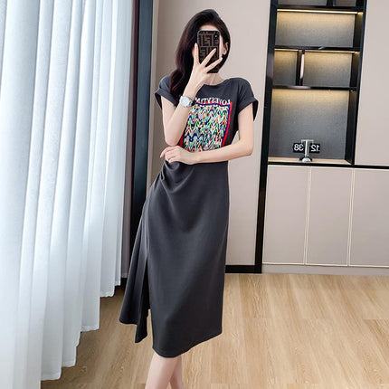 2026 Summer New Style Light Luxury Retro Hong Kong Style Pleated Design Slimming Dress for Women