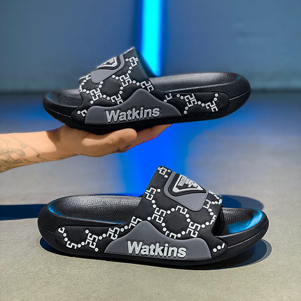 Cross-Border Plus-Size Internet Celebrity Slippers, Summer Trendy Brand Outer Wear, Couple Style, Home Bathing, Beach Slippers
