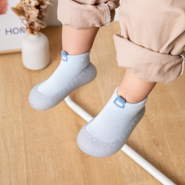 2024 Spring New Children's Floor Socks and Shoes Anti-Falling Soft Sole Baby Toddler Shoes Indoor Knitted Socks and Shoes