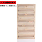 Solid wood 9 ring beige
