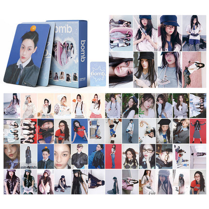 Korean Star 55 Boxed Small Cards Stray (g) I-Dle Ive Ateez Collection Lomo Cards Cross-Border